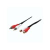 Cable Audio 2xRCA M/F 5m Logilink CA1037