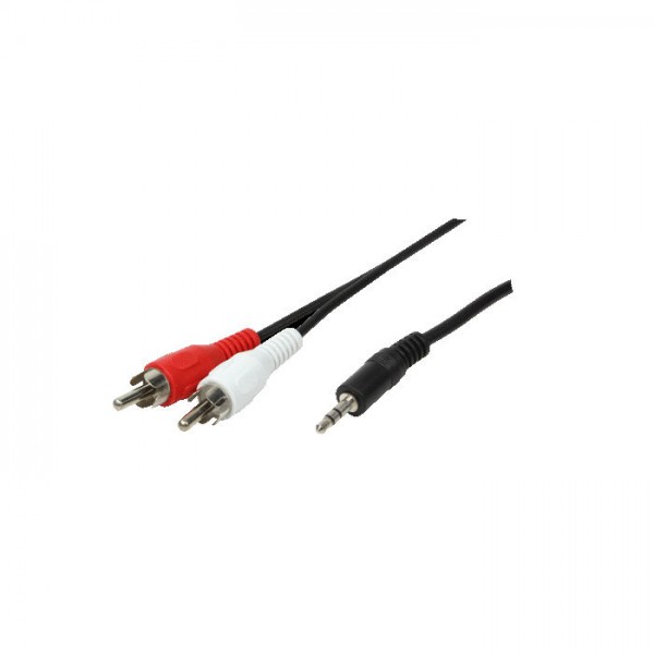 Cable Audio 3.5mm M/2xRCA M 1.5m Logilink CA1042