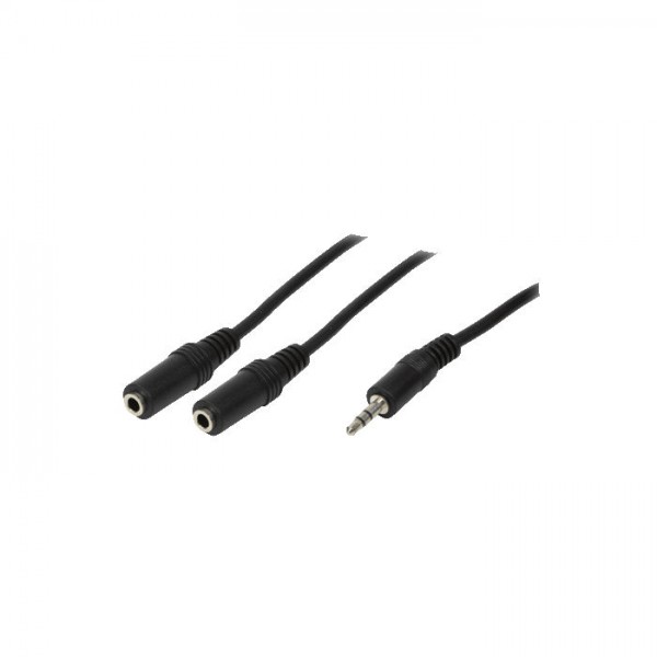 Cable Audio 3.5mm M/2x3.5mm F 0.2m Logilink CA1046