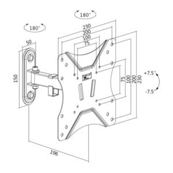 TV Bracket Logilink Tilt & Swivel BP0007