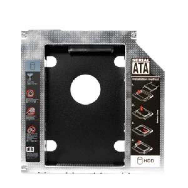 Drive Slot 2nd SATA HDD Caddy for a 12.7 mm high CD/DVD/Blue-ray LogiLink AD0016