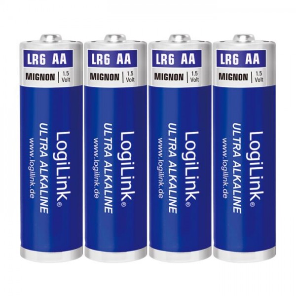 Battery AA Alkaline Logilink LR6B4 4pcs