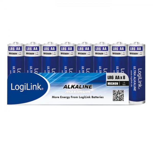 Battery AA Alkaline Logilink LR6F8 8pcs