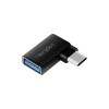 Type-C 3.2 adapter M/USB F 90 degree Logilink AU0055