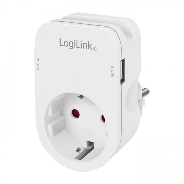 Protection Socket 1xSchuko with 2xUSB Logilink PA0247