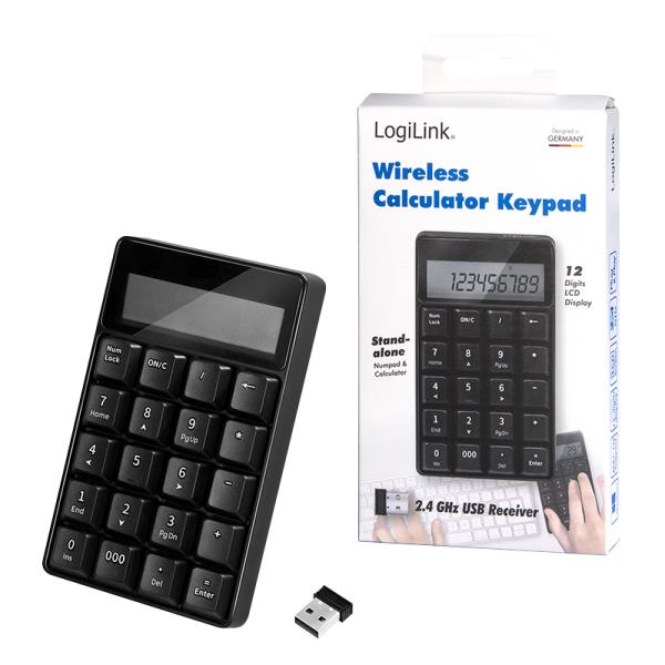 keypad Wireless 2.4 GHz with calculator ID0199