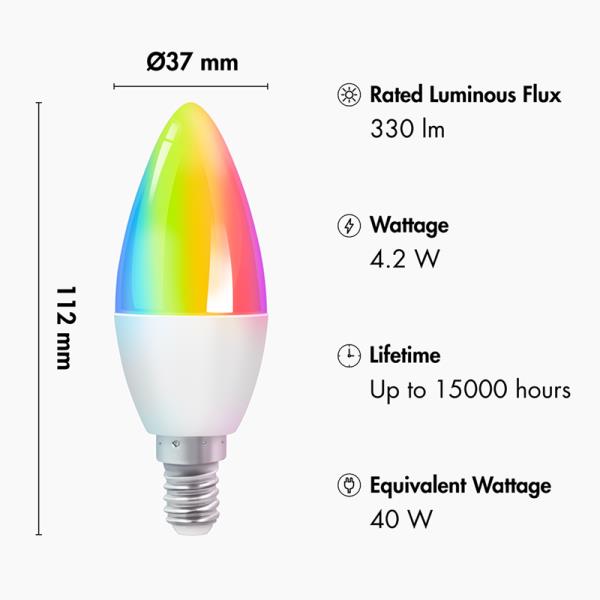 Wi-Fi smart LED Candle light Logilink SH0119