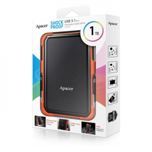 USB 3.1 External HDD 2.5'' Apacer AC630 1T