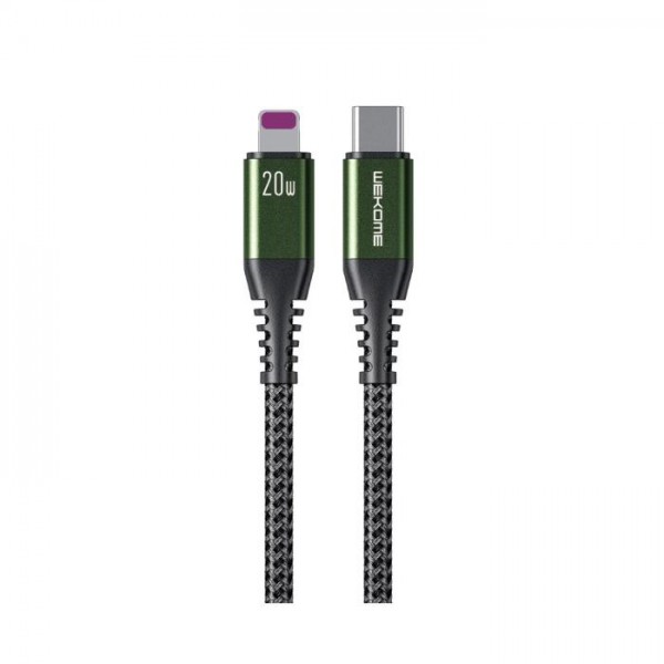 Charging Cable WK 20W PD TYPE-C/i6 Raython Black 1m WDC-171 6A