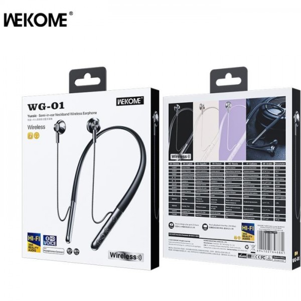 Earphone WK Neckband BT WG-01 White