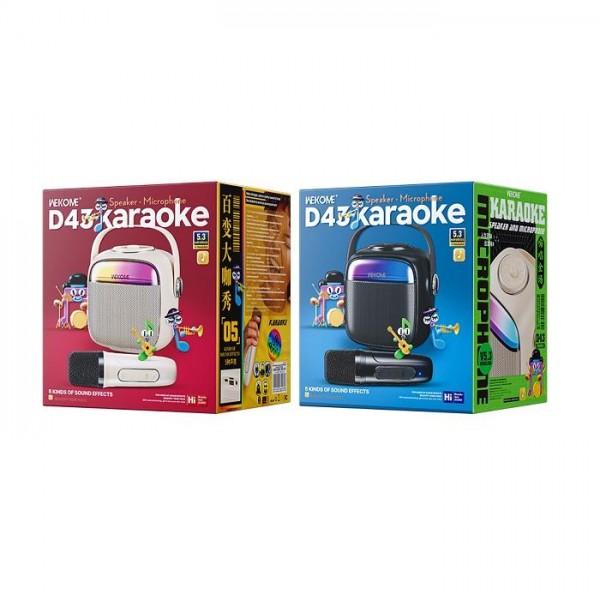 Speaker BT WK D43 mini Karaoke Black