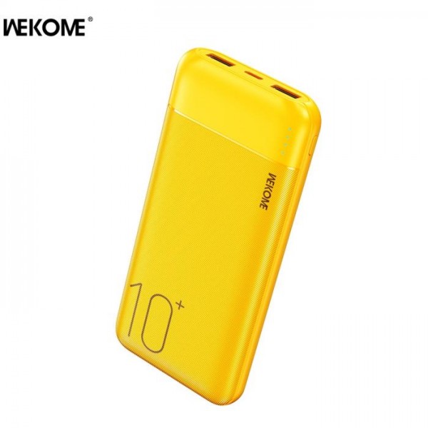 Power Bank WK 10000mAh 10W USBx2 Yellow WP-01