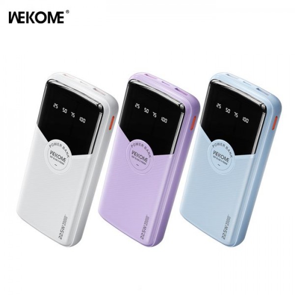 Power Bank WK 20000mAh 22,5W PDx1 & QC2.0x2 Purple WP-43