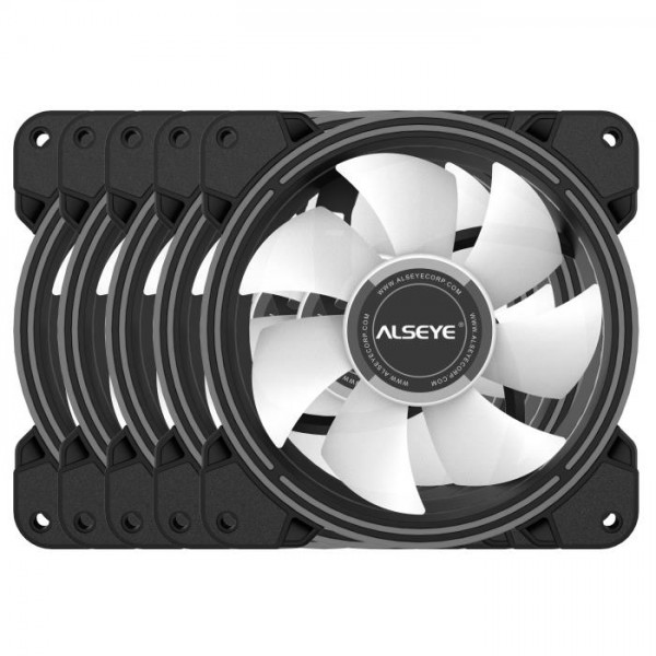 Case Cooler 12cm RGB-Fan x5 kit Alseye HALO 4.0