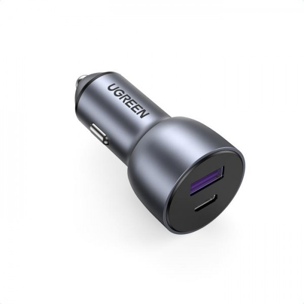 Car Charger UGREEN CD213 42.5W PD+USB QC3.0 Gray 60980