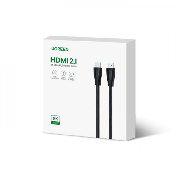 Cable HDMI M/M Retail 1m 8K/60Hz UGREEN HD140 Black 80401