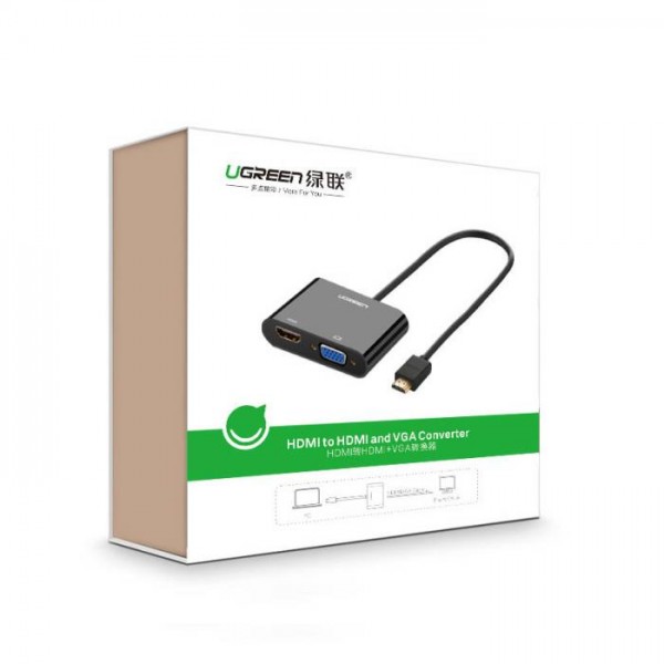 HDMI to VGA/HDMI Converter w Audio UGREEN CM101 40744