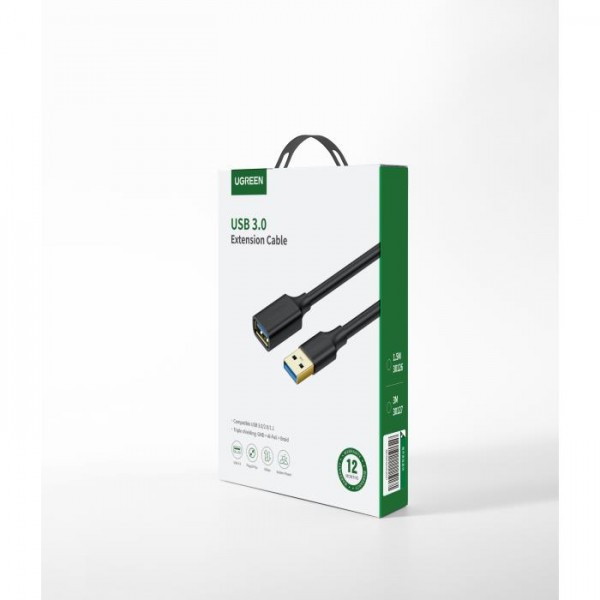 Cable USB 3.0 M/F 0,5m UGREEN US129 30125