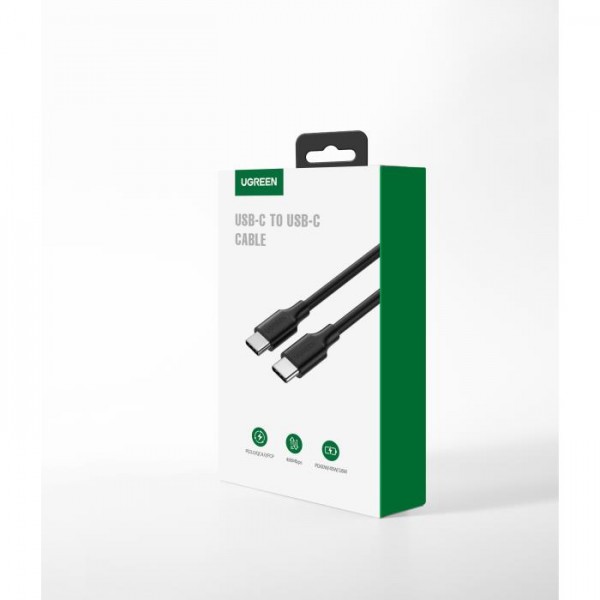 Charging Cable UGREEN US286 TYPE-C/TYPE-C Black 1m 50997 3A