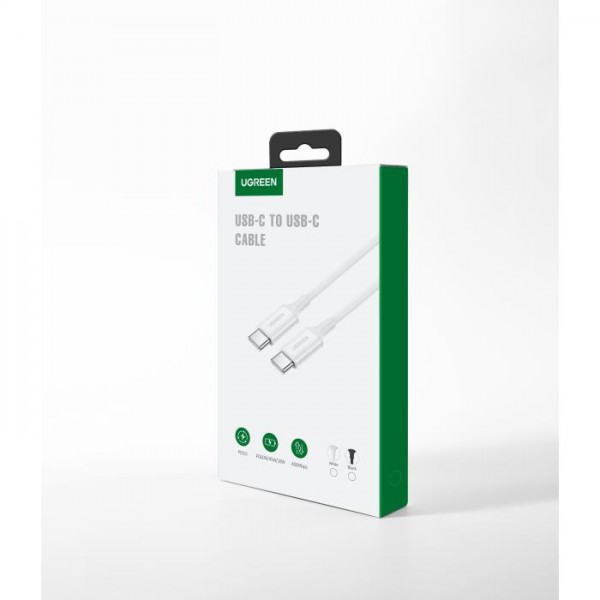 Charging Cable UGREEN US264 TYPE-C/TYPE-C  White 2m 60520 3A