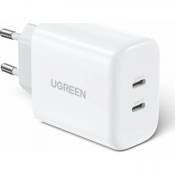 Charger UGREEN CD243 40W Dual PD White 10343