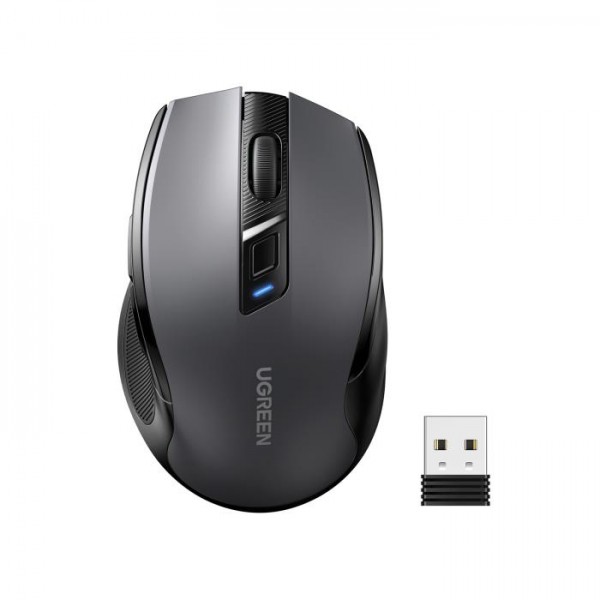 Mouse Wireless 2.4 GHz & Bluetooth UGREEN MU006 Black/Gray 90855