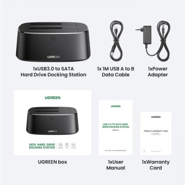 Docking Station 3,5''/2,5'' SATA USB 3.0 UGREEN CM198 50857