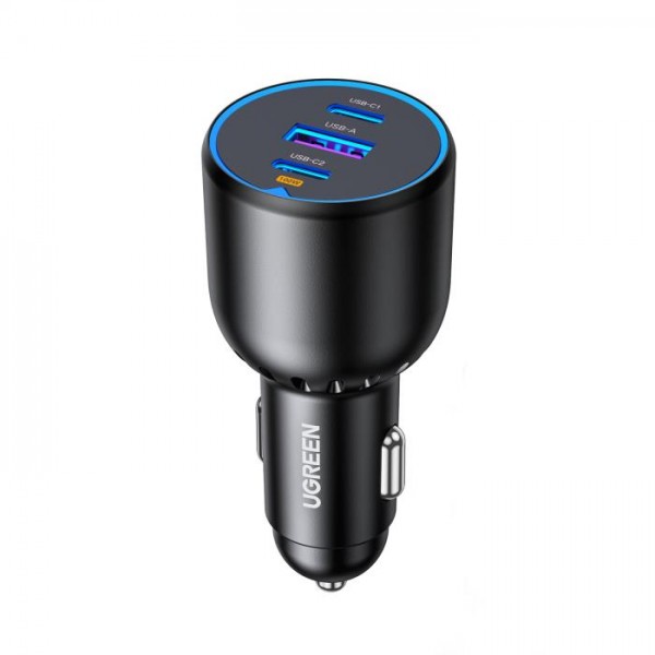 Car Charger UGREEN 130W PD3.0+QC4.0 Black 90413