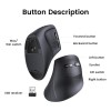 Mouse Wireless 2.4 GHz & Bluetooth UGREEN MU008 Black 25444