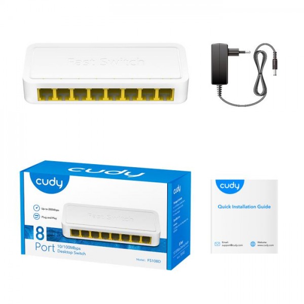 Fast Εthernet 8 port switch Cudy FS108D