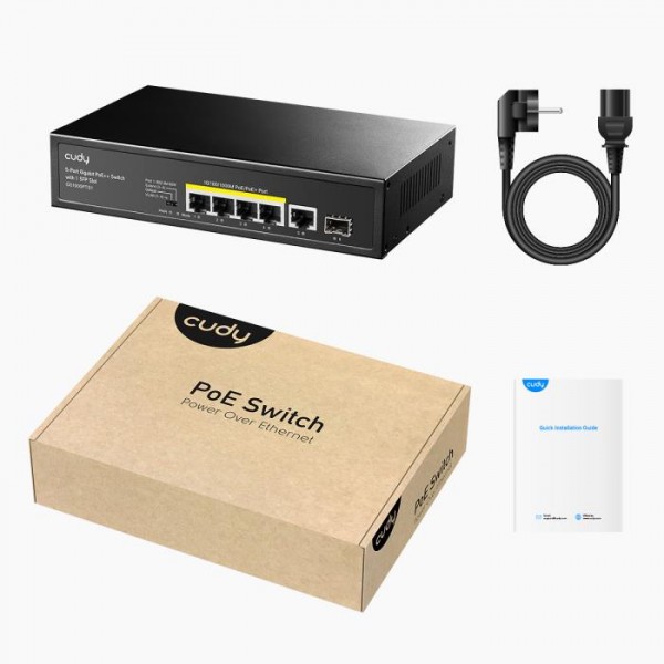 Gigabit 5port Switch PoE Cudy GS1005PTS1