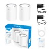 Mesh Wi-Fi6 AX3000 Cudy M3000  V2.0 White (2-Pack)