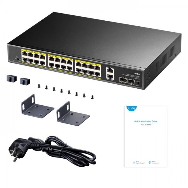 Gigabit 26port Switch PoE Cudy GS1026PS2