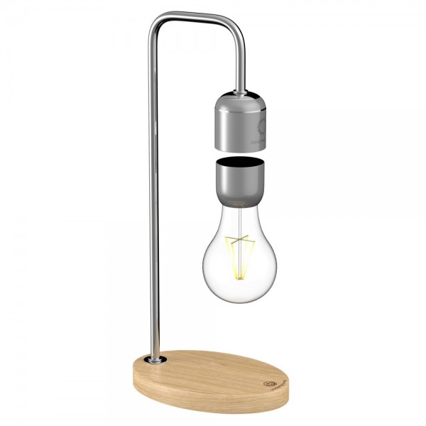 Designnest® Levitating Light Bulb |Table Lamp| - Silver #DH0106/EULELP