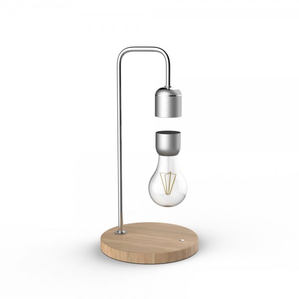 Designnest® Levitating Light Bulb |Table Lamp| - Silver #DH0106/EULELP