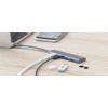 DesignNest DockingHUB | USB-C | Multi-Port Pass Through αντάπτορας (USB-C, USB 3.0, SD/MicroSD, HDMI) σε χρώμα Grey