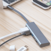 DesignNest DockingHUB | USB-C | Multi-Port Pass Through αντάπτορας (USB-C, USB 3.0, SD/MicroSD, HDMI) σε χρώμα Grey