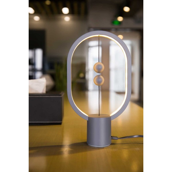 DesignNest Heng Balance Mini |Plastic Lamp Ellipse| - Ligtht Grey #DH0098LG/HBLEMN