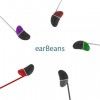 DesignNest earBeans |Bass| Ελαφριά ακουστικά σε σχήμα φασολιού με υποδοχή Lightning (γκρι)