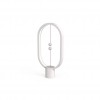 Designnest Heng Balance Type-C |Plastic Lamp Ellipse| Διακοσμητική λάμπα με μαγνητικό διακόπτη (Λευκό)