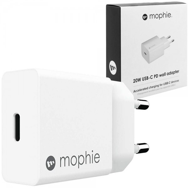 Mophie Wall Adapter USB-C Οικιακός φορτιστής Power Delivery ισχύος 20W