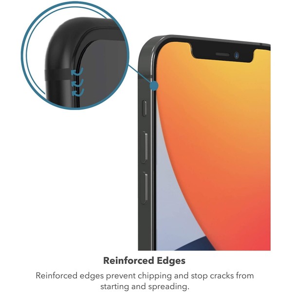 ZAGG InvisibleShield Full Face Tempered Glass Full Glue – iPhone 12 / 12 Pro / 11 / XR (διάφανο)