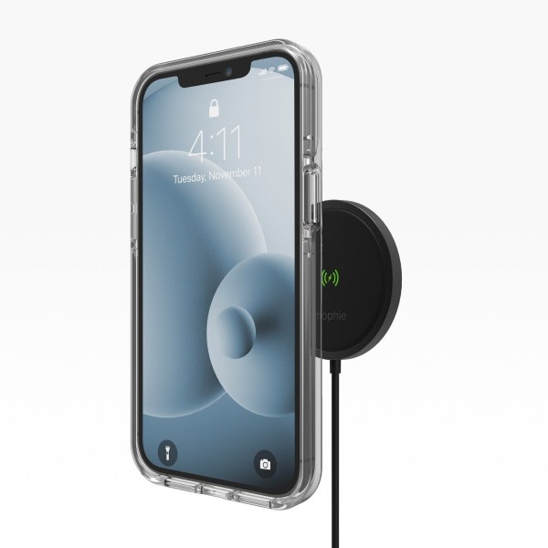 Mophie Snap+ Wireless Charger Μαγνητικός αντάπτορας φόρτισης ισχύος 15W σε χρώμα μαύρο