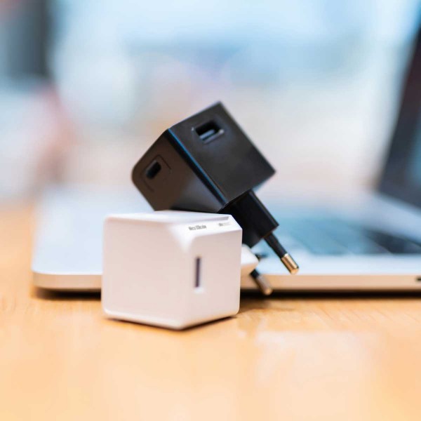 Allocacoc® PowerCube |USBcube Original USB A+C| Πολύπριζο 2xUSB-A + 2xUSB-C - Μαύρο - 10466BK/EUACMC