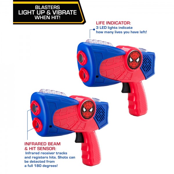 eKids Spiderman Σετ 2 Laser Tag Blasters #SM-174