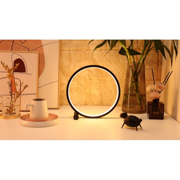 Designnest Round Table Lamp |Heng| Touch Σφαιρική - Μαύρο #DH1386/RDTC25