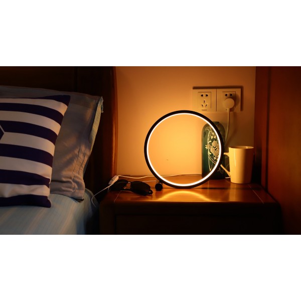 Designnest Round Table Lamp |Heng| Touch Σφαιρική - Μαύρο #DH1386/RDTC25