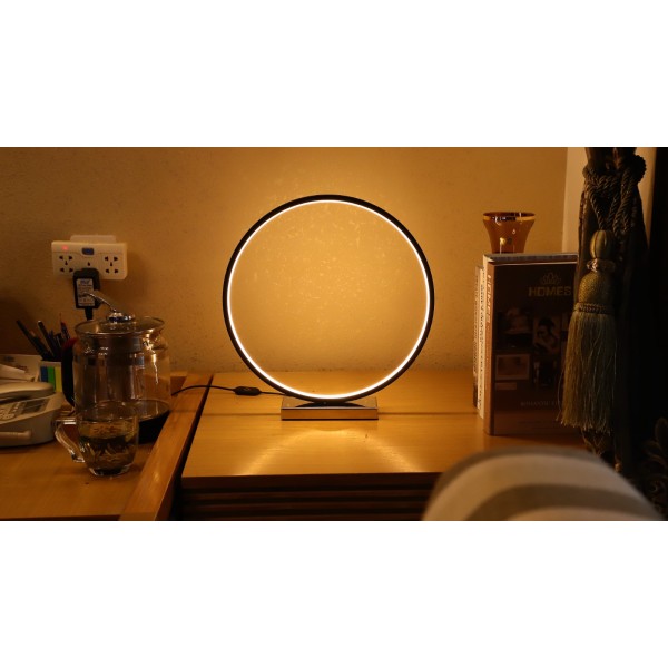 Designnest Round Table Lamp |Heng| Σφαιρική διακοσμητική λάμπα διαμέτρου 35 εκατοστών με ροοστάτη (Μαύρο)