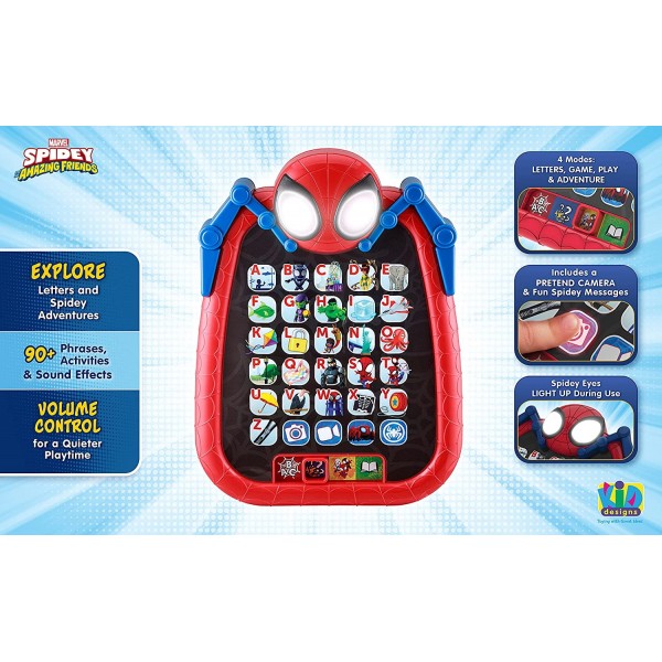 eKids Spiderman Spidey & Friends Learn & Play Tablet #SA-165