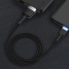 Tellur data cable USB to Lightning with LED light, 1.2m, black